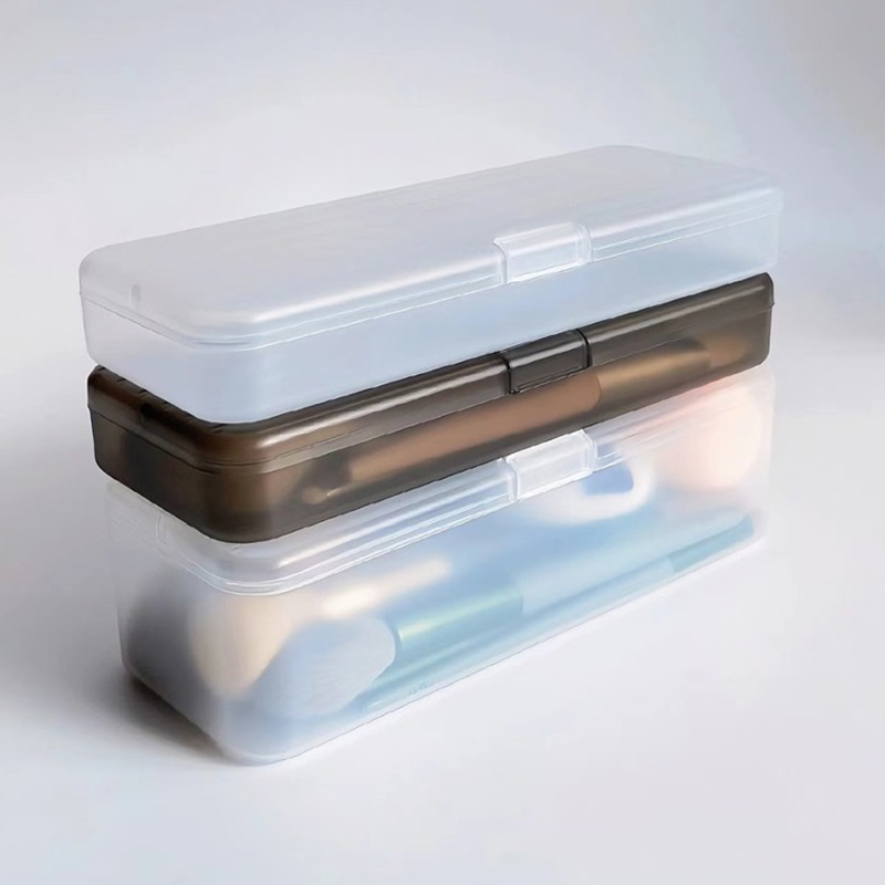 Pen Holder Organizer - 1PC Transparent Plastic Cosmetic Storage Box
