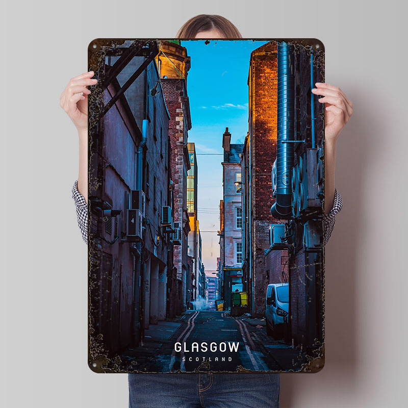 Home Office In Glasgow - Glasgow Printed Poster Customizable Wall Art