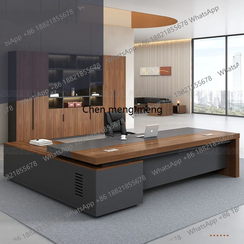 Home Office Interior Design - E136 interior big size office desk