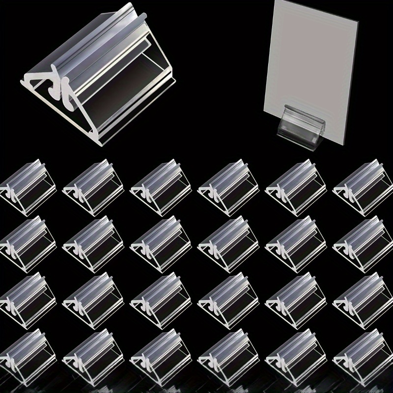 Home Office Layout - 15 transparent acrylic card display stands