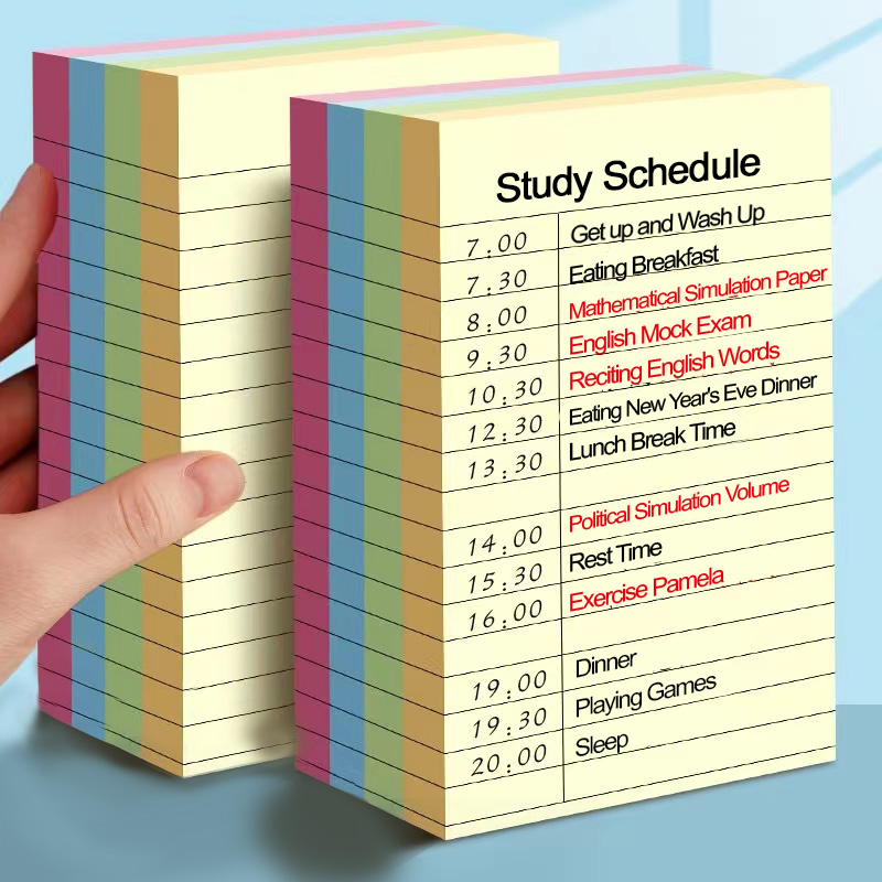 Sticky Note Dispenser - 200sheets Line Sticky Notes 4 Colors