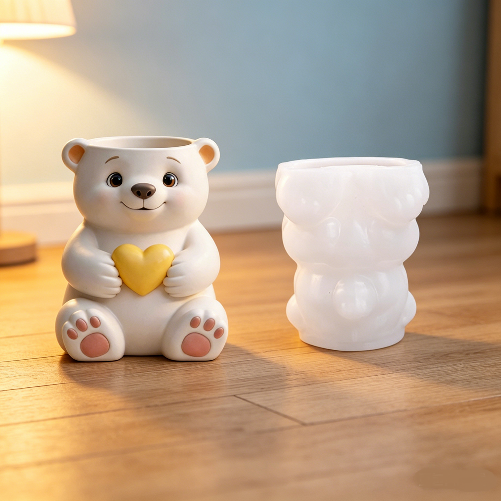 Bear Pen Holder Smooth Surface - Pen Holder Organizer 리뷰 및 가격