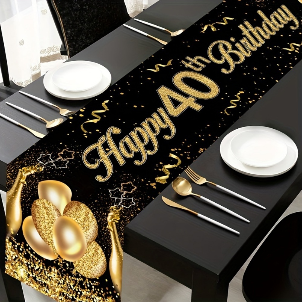 Custom Age Birthday Table Runn - Home Office News 리뷰 및 가격