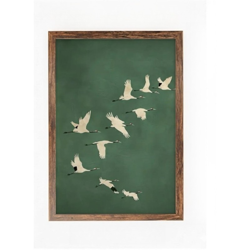 1pc Japandi Crane Vintage Love - Home Office Japandi 리뷰 및 가격