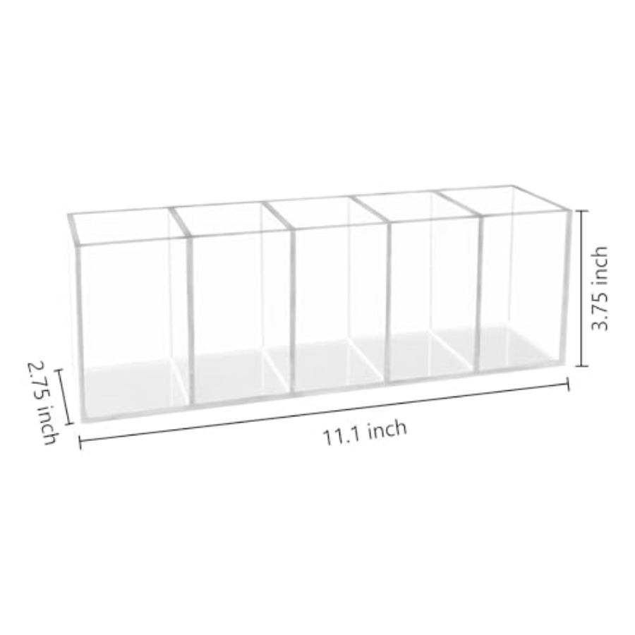 Acrylic Clear Pen Holder 5 Com - Pen Holder Organizer 리뷰 및 가격