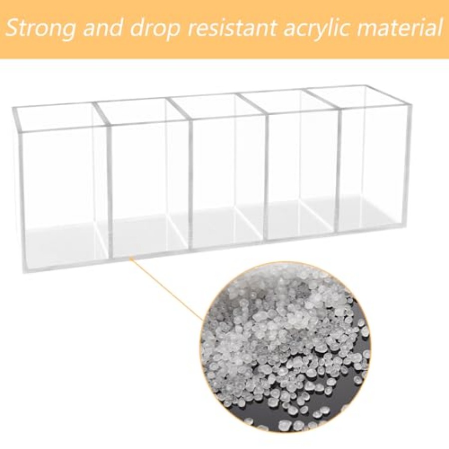 Acrylic Clear Pen Holder 5 Com - Pen Holder Organizer 리뷰 및 가격