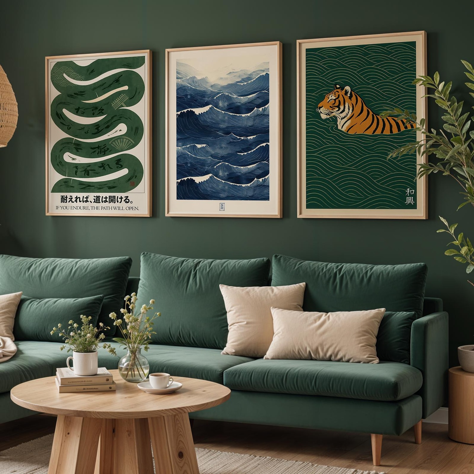 3pcs/set Japanese Canvas Wall  - Home Office Japandi 리뷰 및 가격