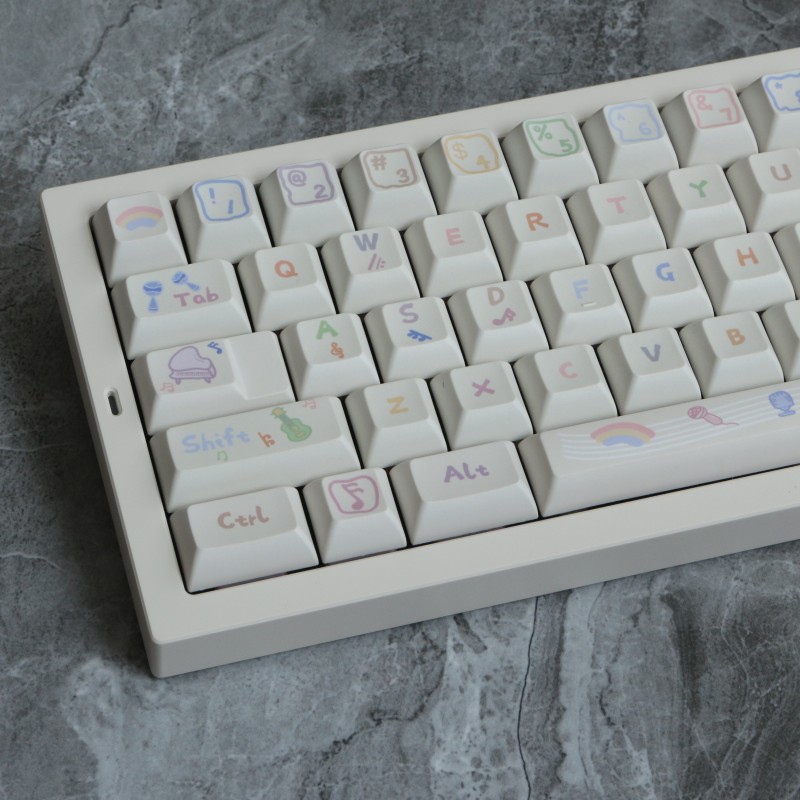 142 Keys Musical Note PBT Keyc - Home Office Layout 리뷰 및 가격