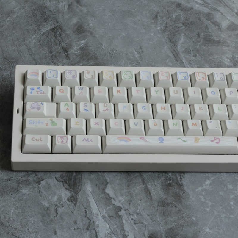 142 Keys Musical Note PBT Keyc - Home Office Layout 리뷰 및 가격