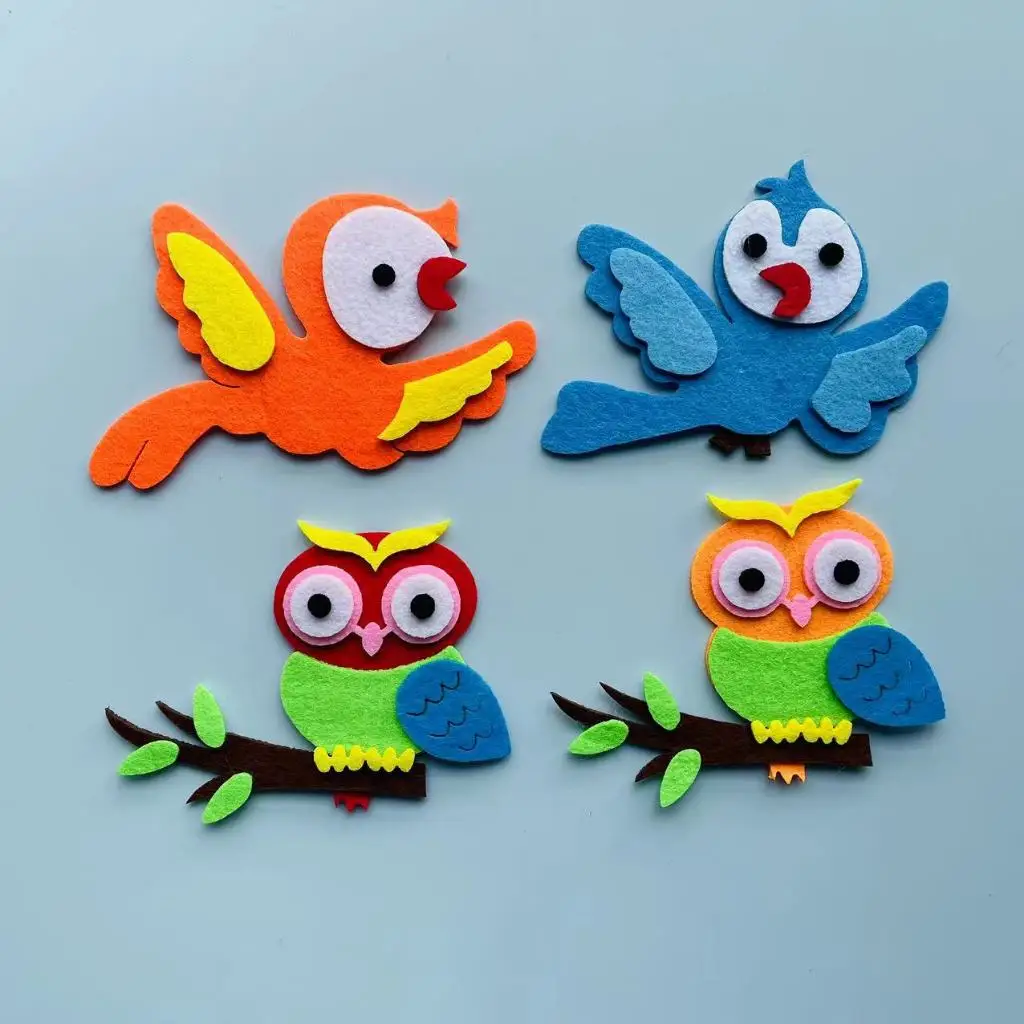 Felt animals Craft 3D Wall Dec - Home Office Layout 리뷰 및 가격