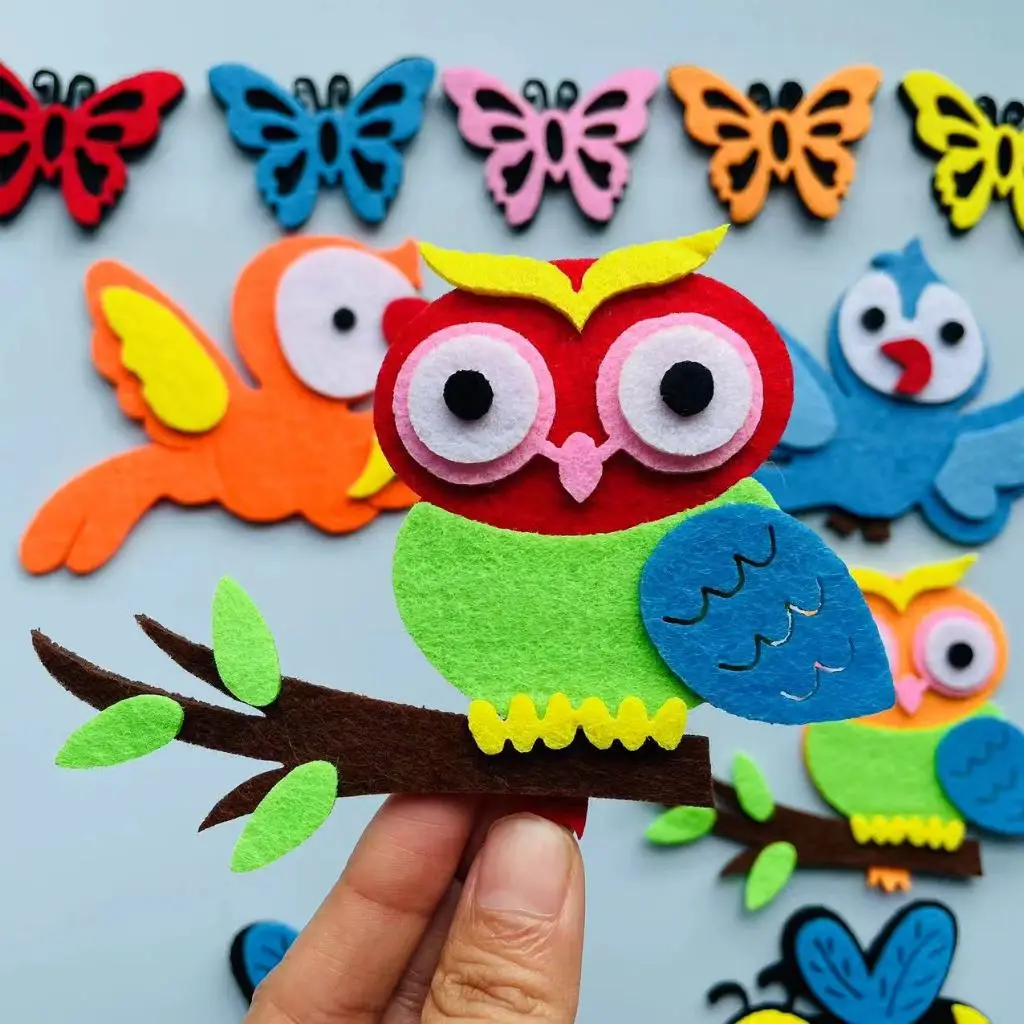 Felt animals Craft 3D Wall Dec - Home Office Layout 리뷰 및 가격
