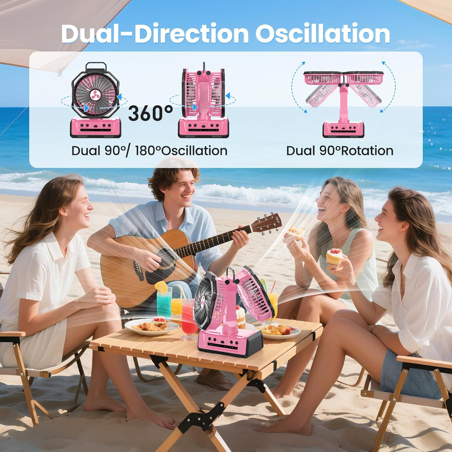 Portable Oscillating Fan Batte - Home Office Layout 리뷰 및 가격