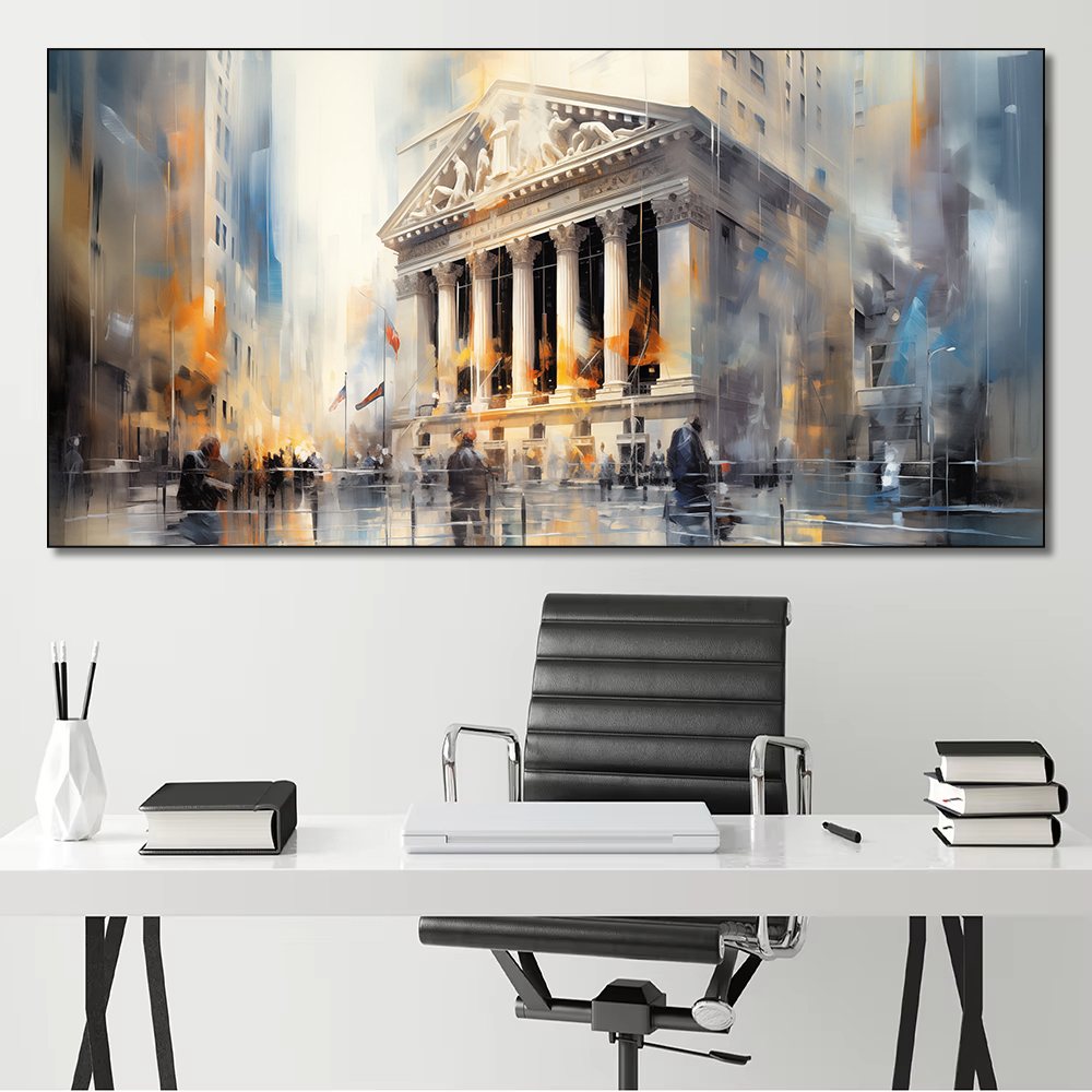 New York Stock Exchange Abstra - Home Office York 리뷰 및 가격