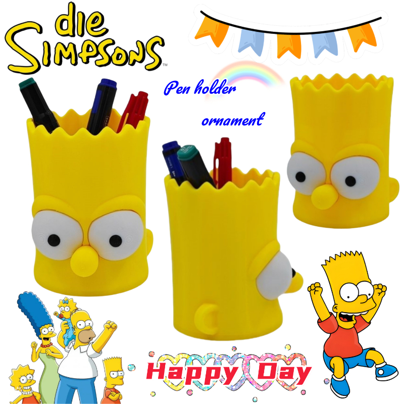 New The Simpsons Bart Simpson  - Pen Holder Organizer 리뷰 및 가격