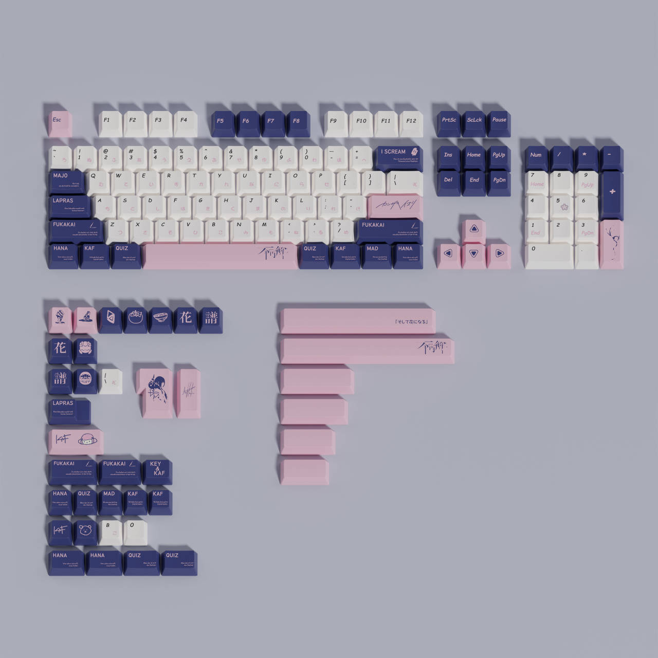 Custom Kaf Keys PBT Keycaps Ch - Home Office Layout 리뷰 및 가격