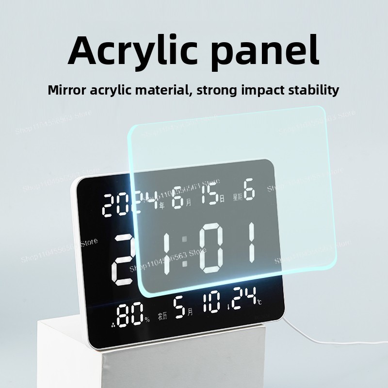 Digital Wall Clock with LED Di - Home Office Updates 리뷰 및 가격