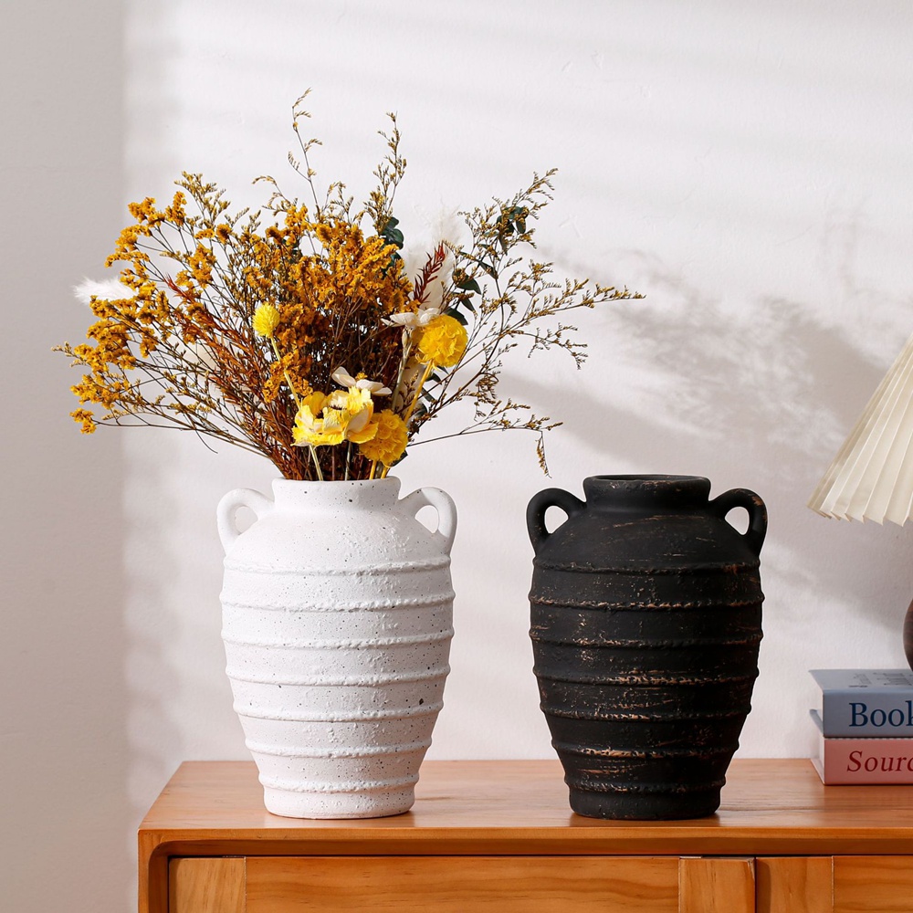 Amphora Ceramic Vase Dried Flo - Home Office Japandi 리뷰 및 가격