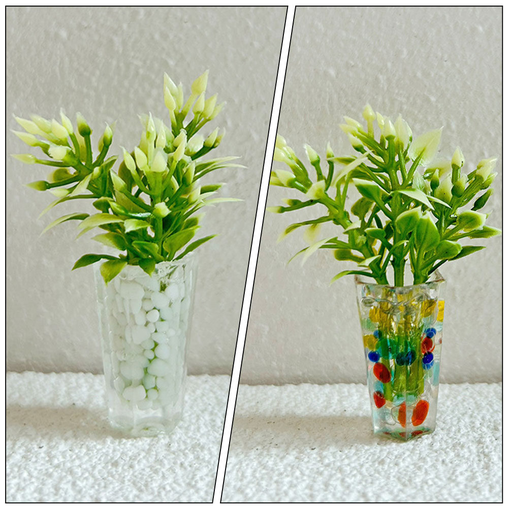 2Pcs Exquisite Miniature Bonsa - Home Office Layout 리뷰 및 가격