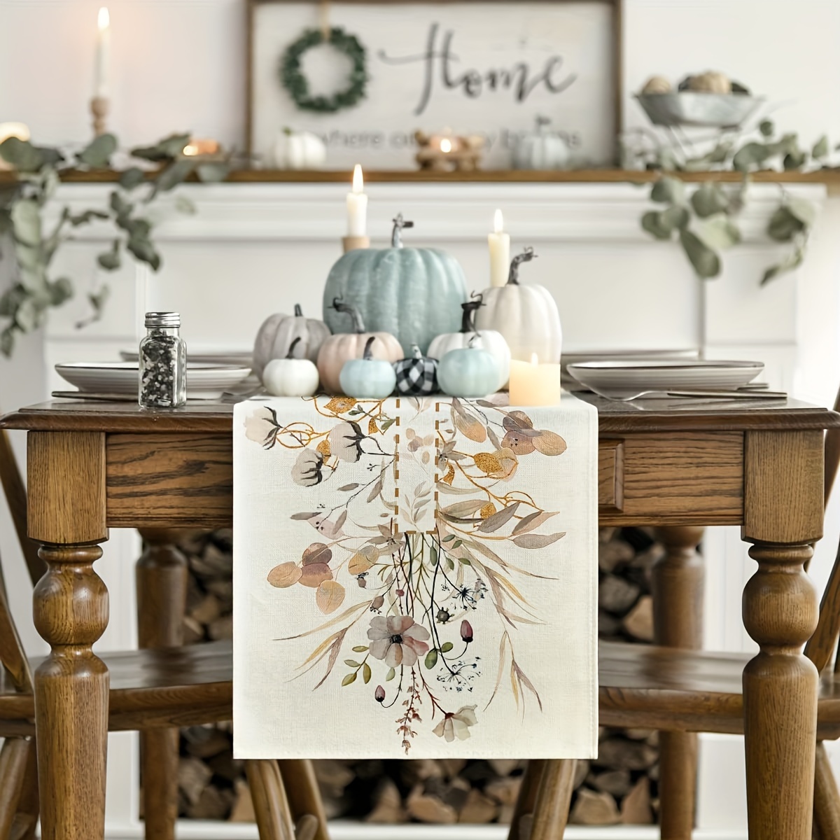 1pc Autumn Harvest Table Runne - Home Office News 리뷰 및 가격