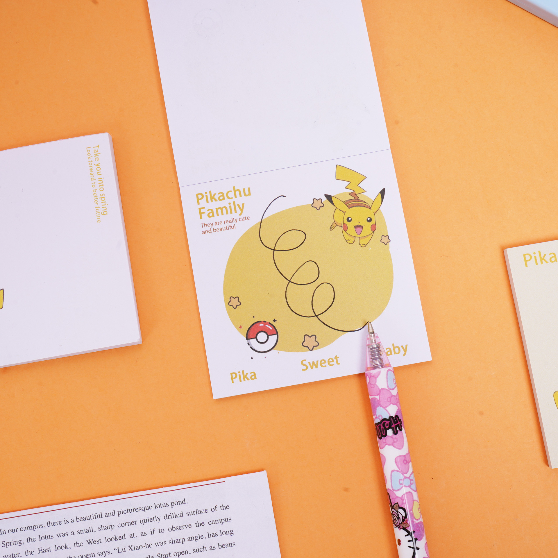 Cute Pikachu Ins Simple Sticky - Sticky Note Dispenser 리뷰 및 가격