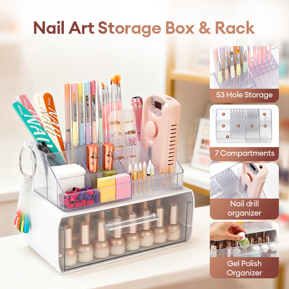 Acrylic Storage Rack Nail Art  - File Cabinet Drawer 리뷰 및 가격