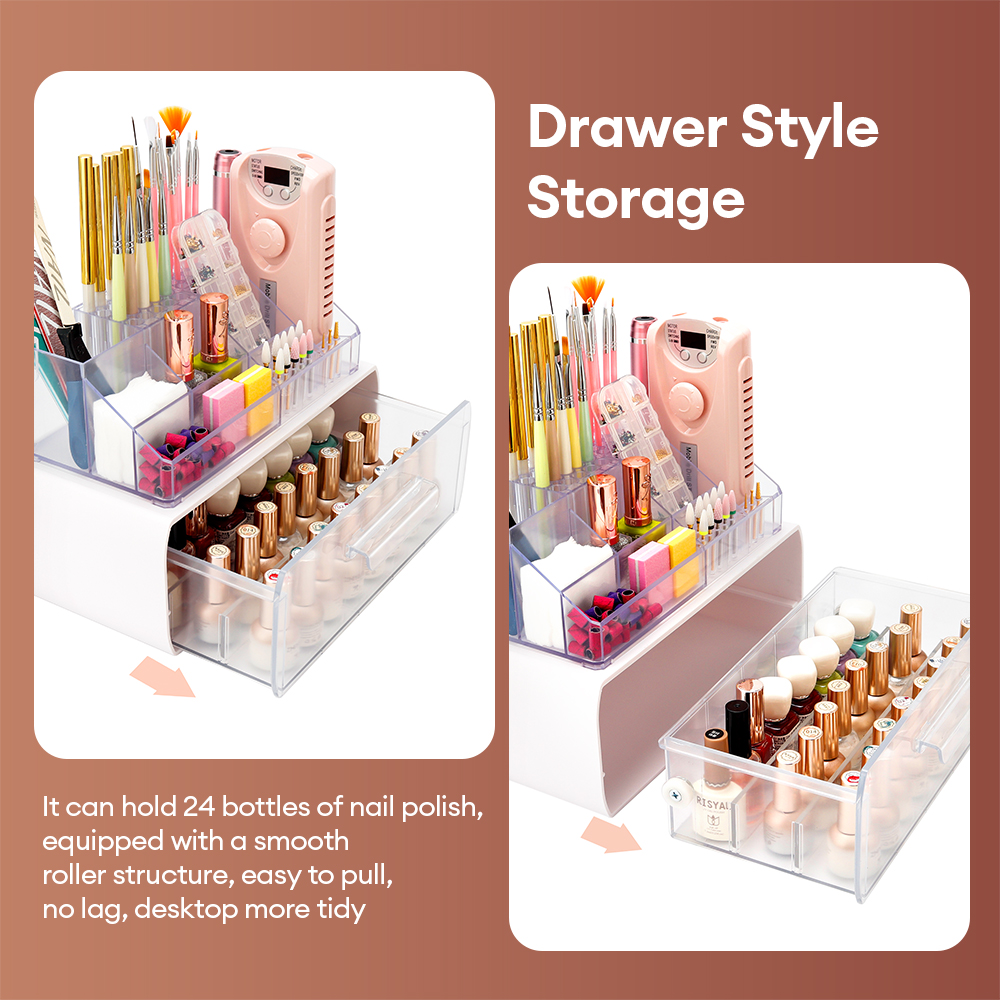 Acrylic Storage Rack Nail Art  - File Cabinet Drawer 리뷰 및 가격