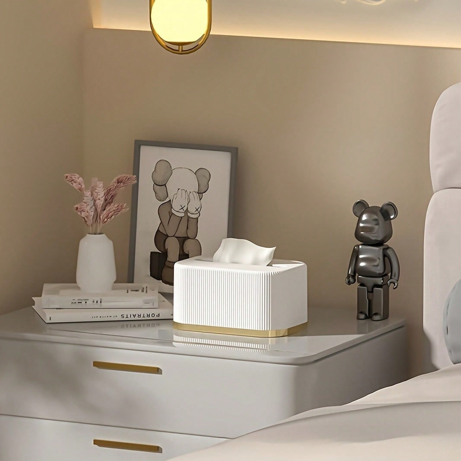 Luxury White & Golden Accent T - Home Office Interior Design 리뷰 및 가격
