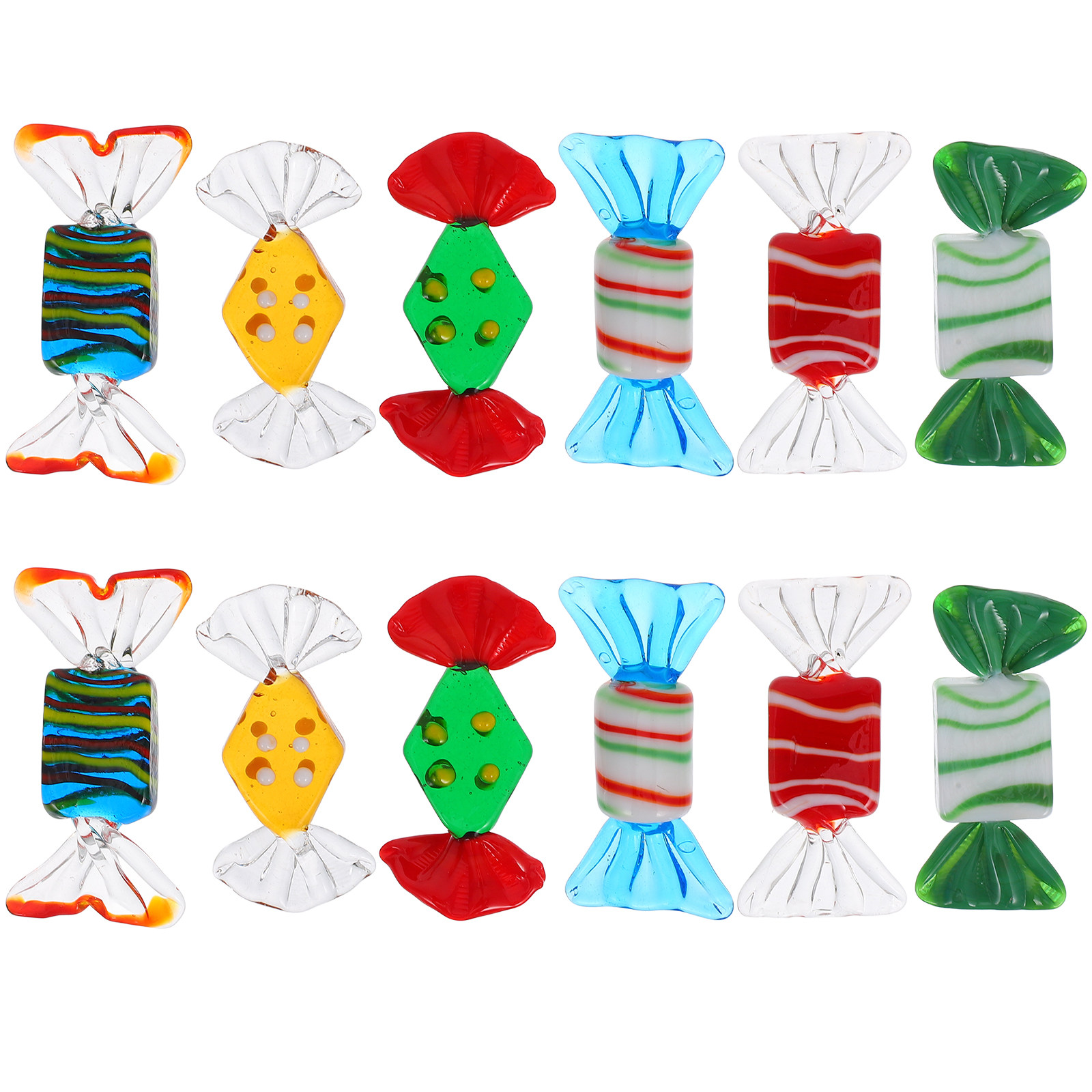 12Pcs Colorful Glass Candy Dec - Home Office Layout 리뷰 및 가격