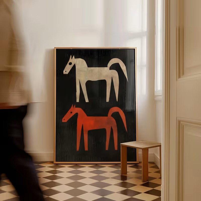 Animal Canvas Poster Wall Feat - Home Office Interior Design 리뷰 및 가격