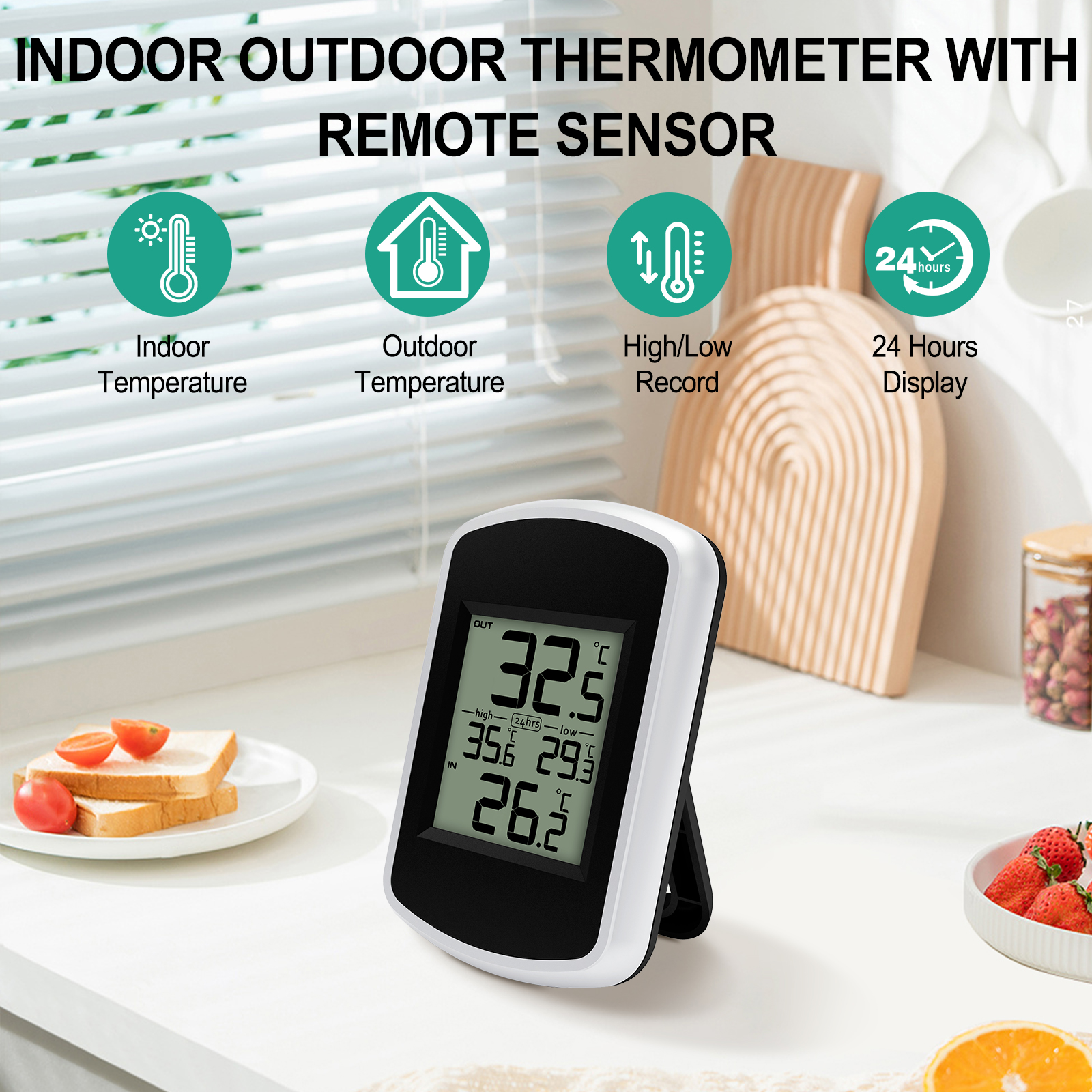 Wireless Digital Thermometer - - Home Office Updates 리뷰 및 가격