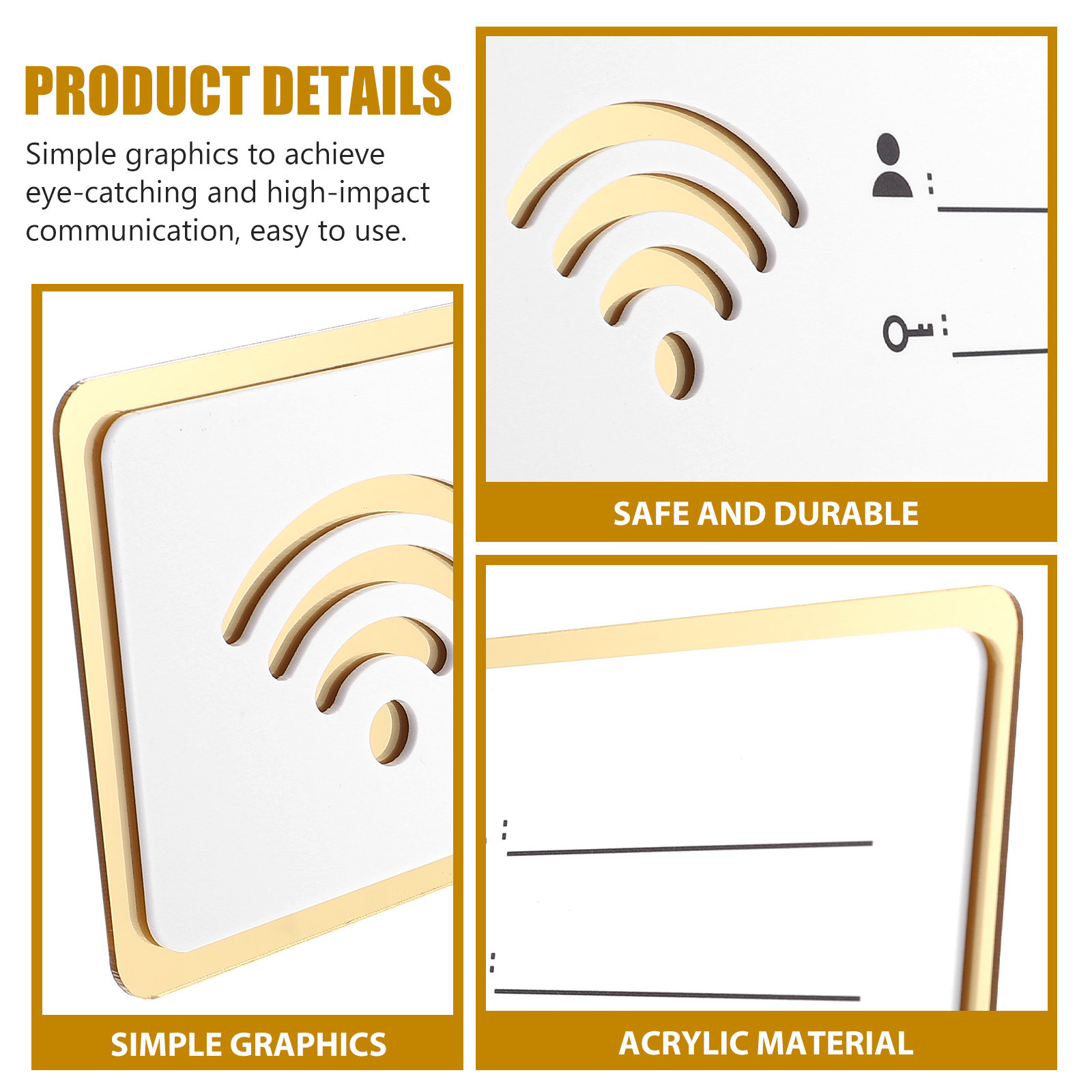 Acrylic WiFi Sign for Password - Home Office Updates 리뷰 및 가격