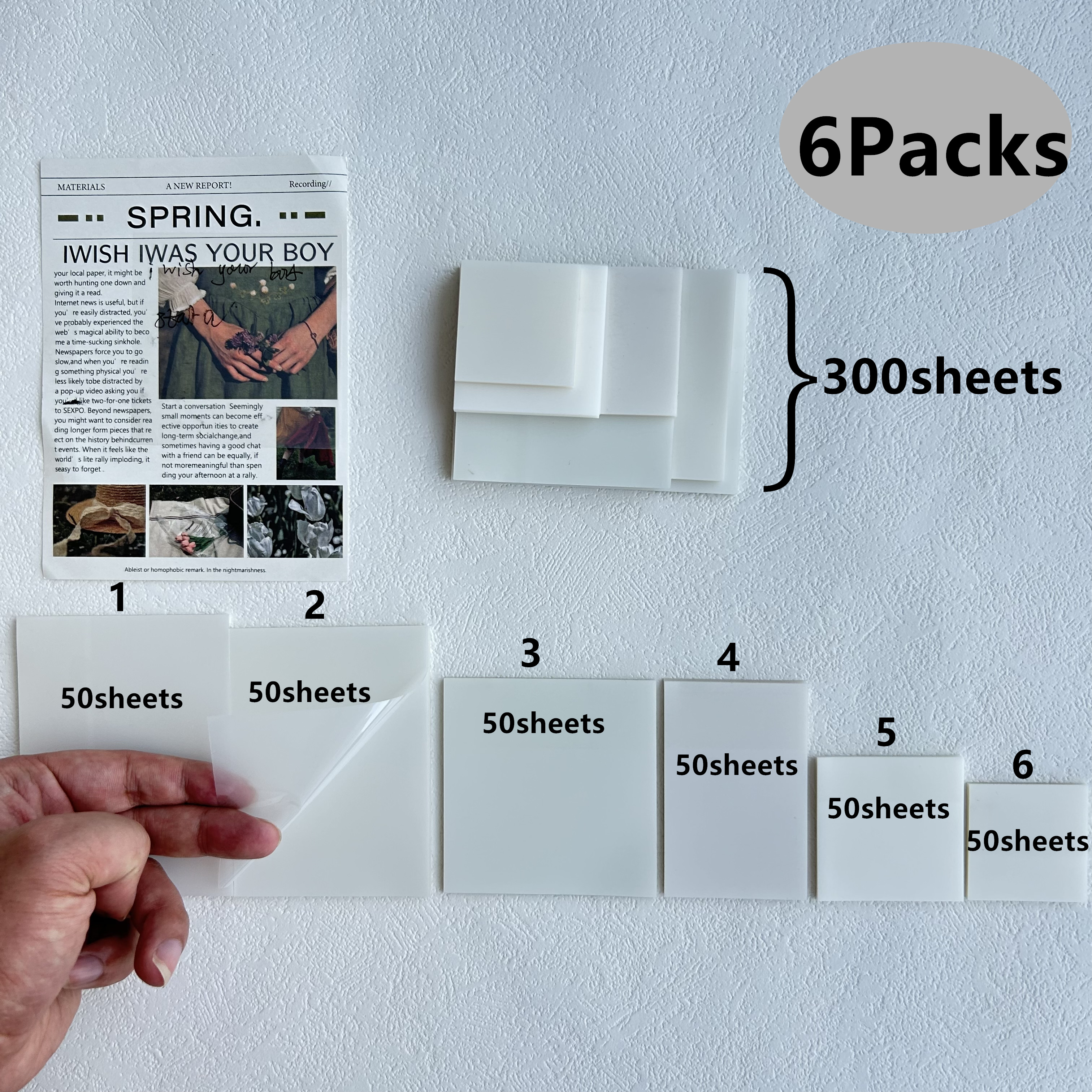 300 Sheets Creative Transparen - Sticky Note Dispenser 리뷰 및 가격