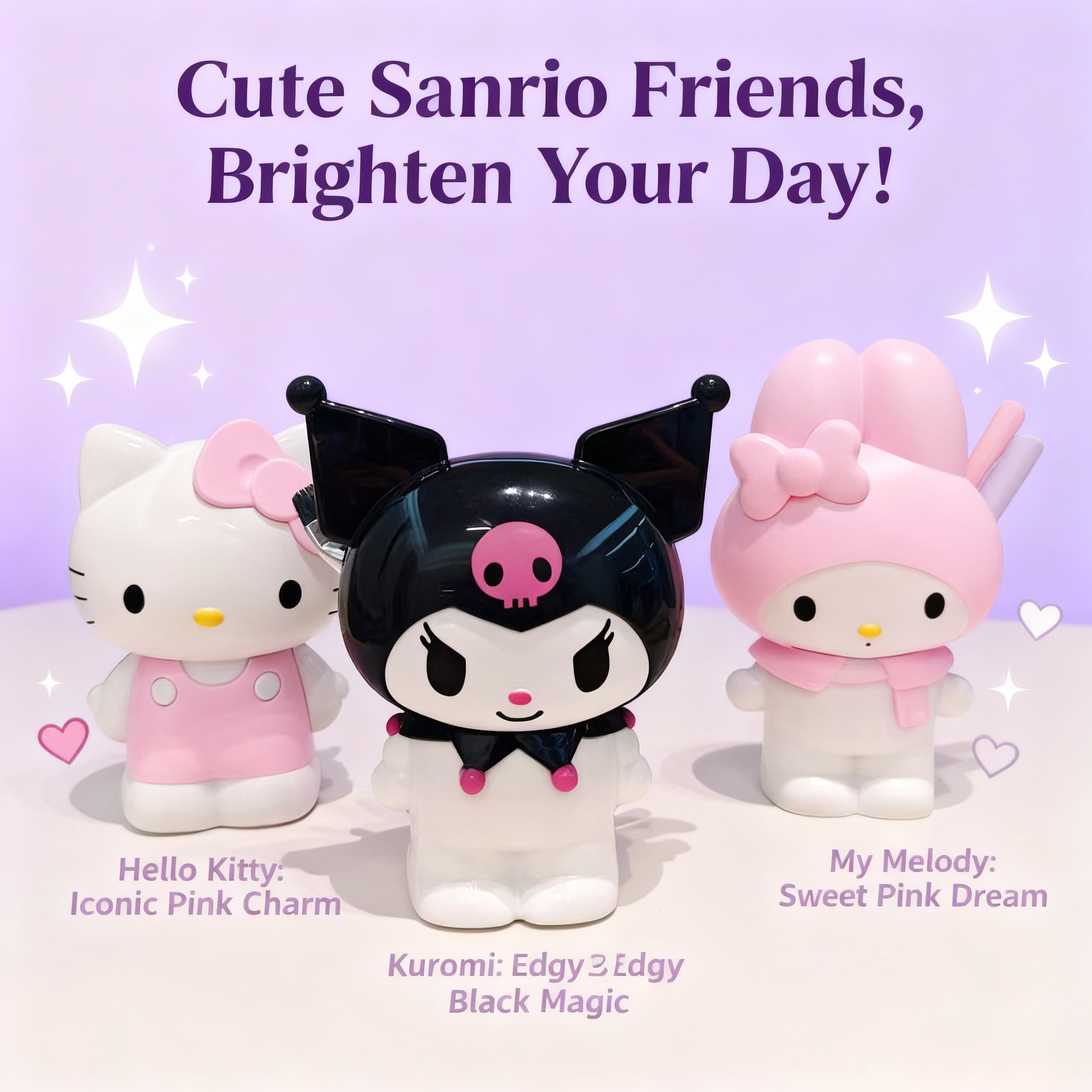 Sanrio Kuromi Hello Kitty Make - Pen Holder Organizer 리뷰 및 가격