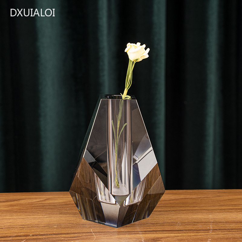Modern minimalist crystal vase - Home Office Interior Design 리뷰 및 가격