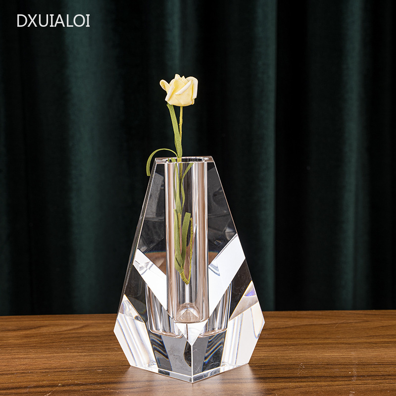 Modern minimalist crystal vase - Home Office Interior Design 리뷰 및 가격