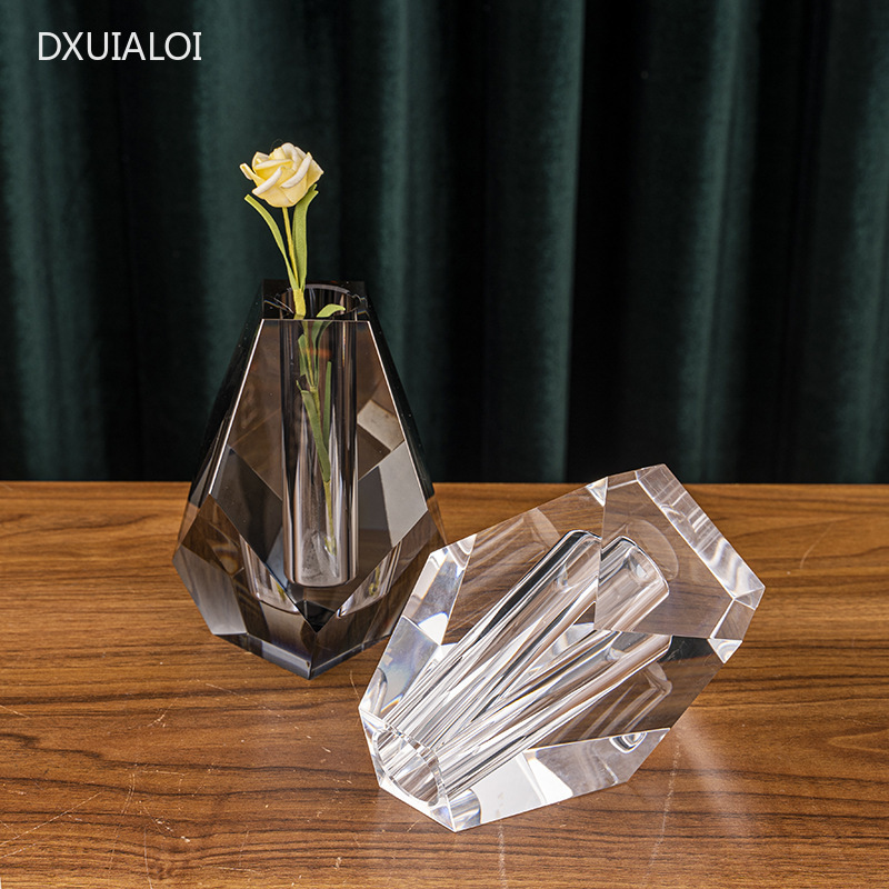 Modern minimalist crystal vase - Home Office Interior Design 리뷰 및 가격