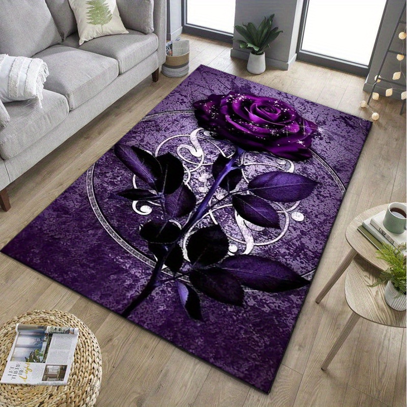 Purple Leaf Rug for Elegant Of - Home Office Interior Design 리뷰 및 가격