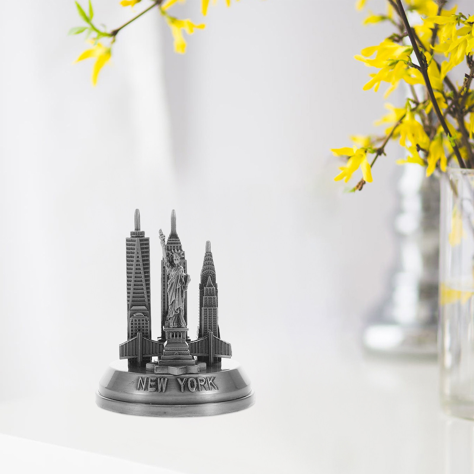 Metal New York Landmarks Sculp - Home Office York 리뷰 및 가격