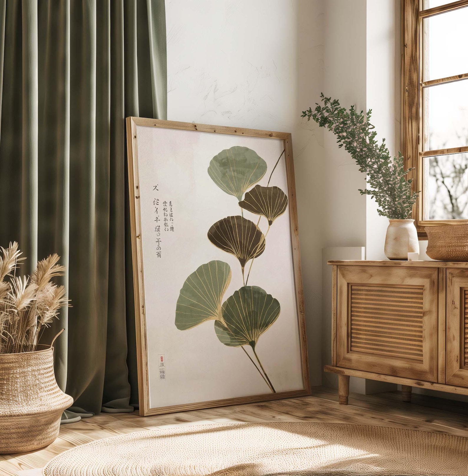 Japandi Neutral Lotus Leaf Can - Home Office Japandi 리뷰 및 가격