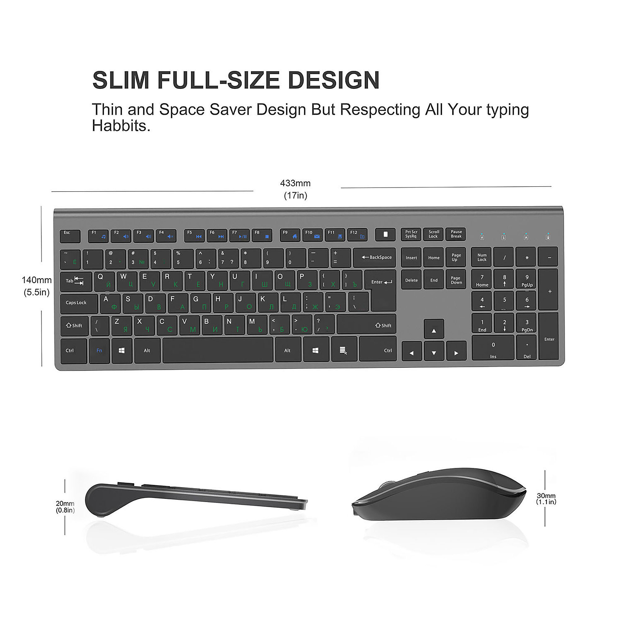 2.4G Rechargeable Wireless Key - Home Office Layout 리뷰 및 가격