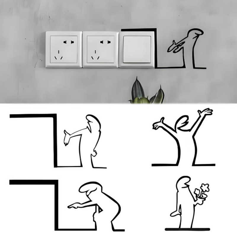 New！Minimalist Switch Sticker  - Home Office Interior Design 리뷰 및 가격