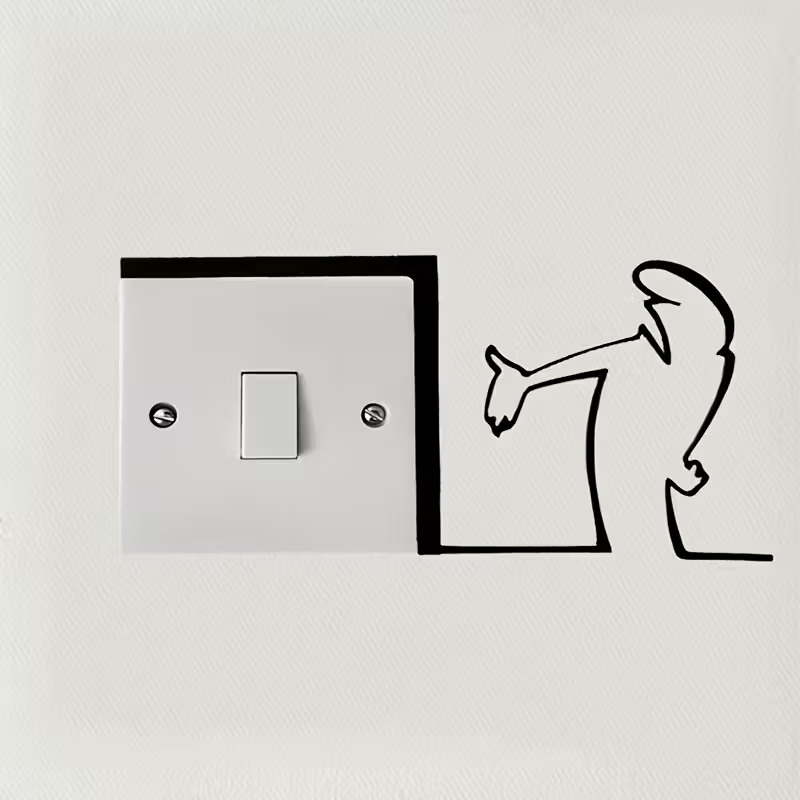 New！Minimalist Switch Sticker  - Home Office Interior Design 리뷰 및 가격