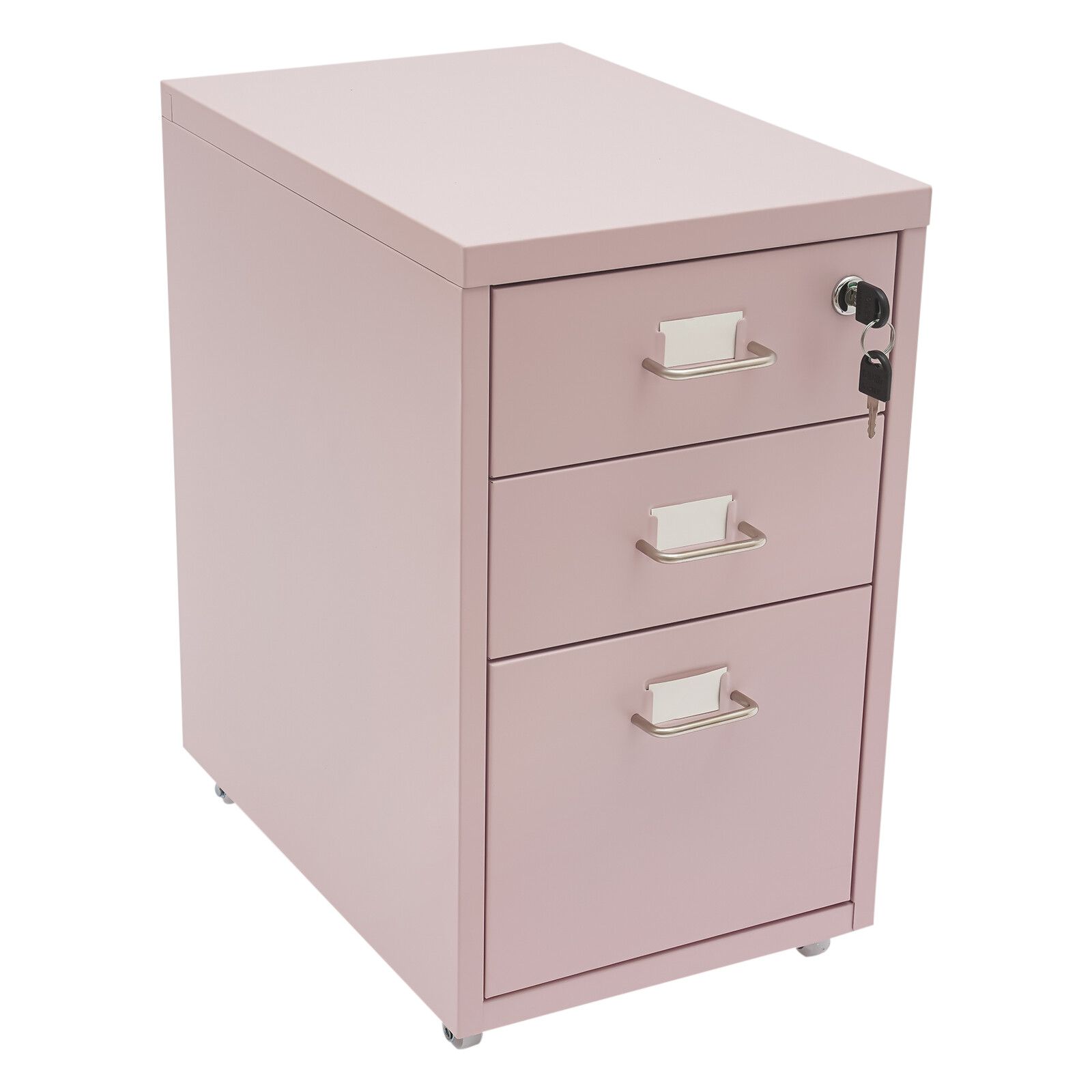 3-Drawer Pink Cold-rolled Stee - File Cabinet Drawer 리뷰 및 가격