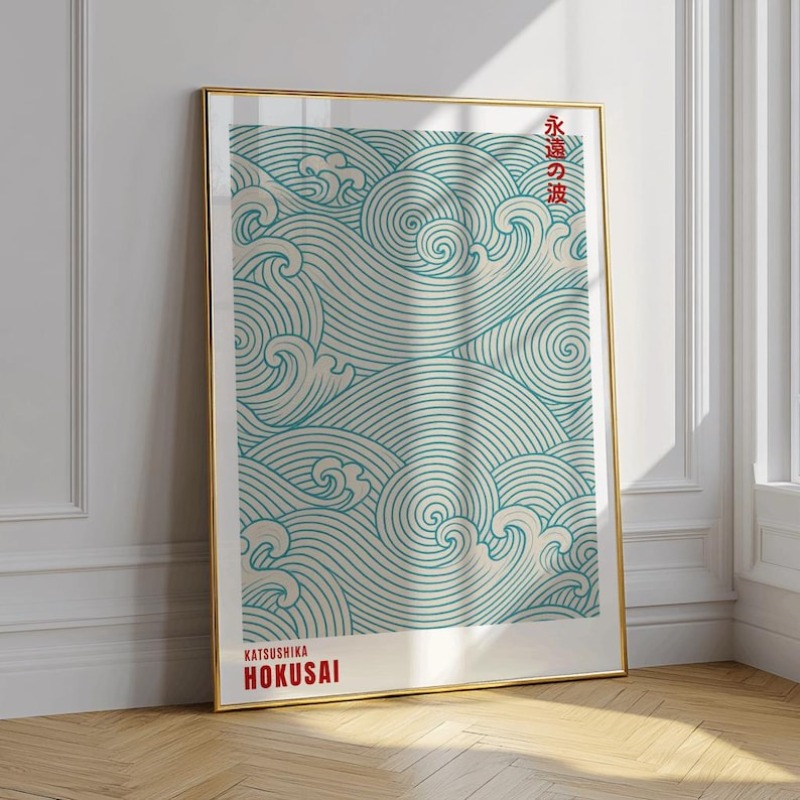 Abstract Japanese Woodblock Ca - Home Office Japandi 리뷰 및 가격