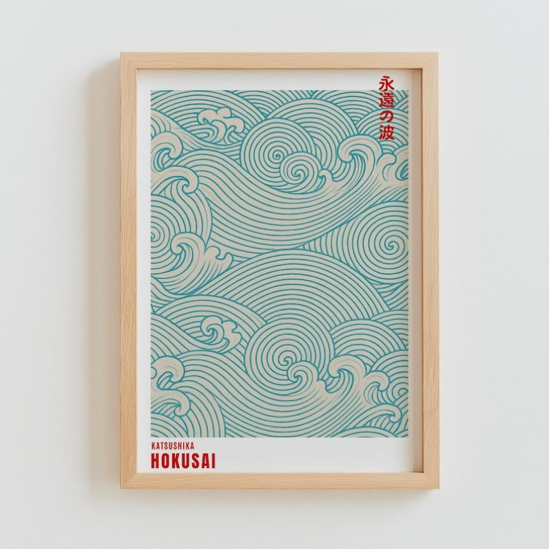 Abstract Japanese Woodblock Ca - Home Office Japandi 리뷰 및 가격