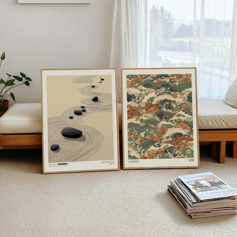 2pcs Japandi Zen Canvas Wall A - Home Office Japandi 리뷰 및 가격