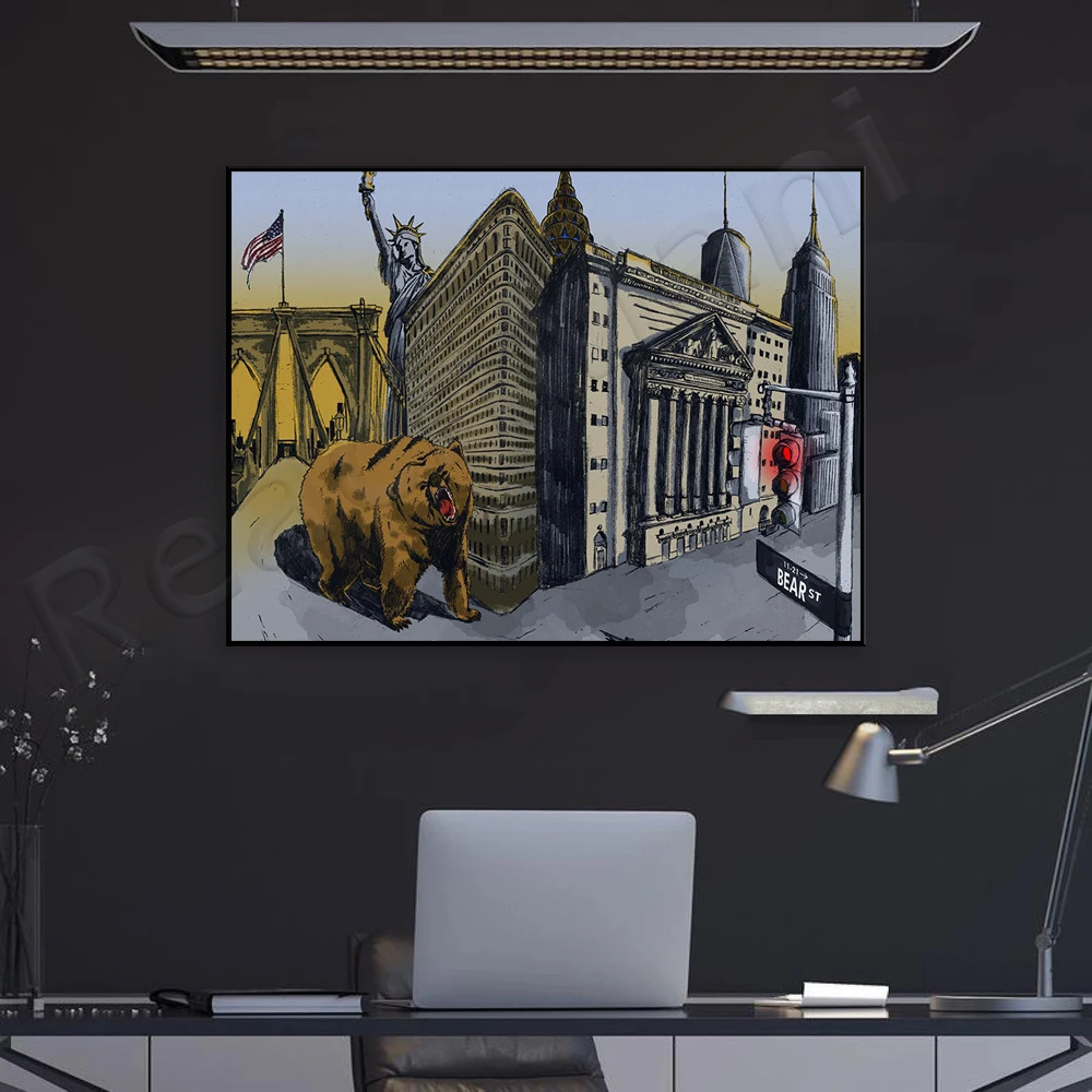 Bear Artwork | New York | Bear - Home Office York 리뷰 및 가격