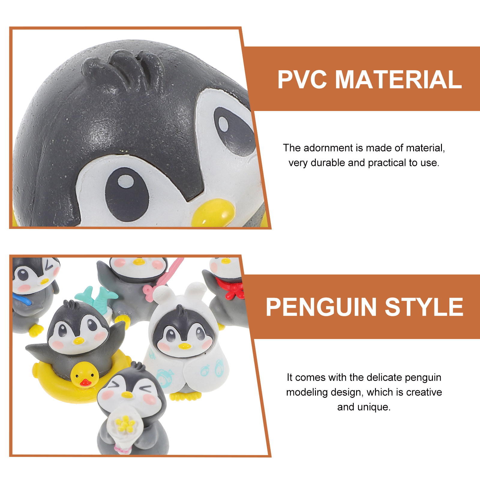 6Pcs Penguin Adornment Set Cut - Home Office Layout 리뷰 및 가격