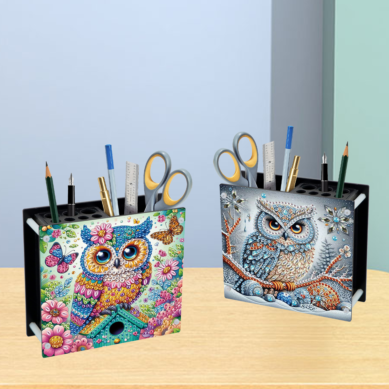 2Pcs Pen Holder Diamond Art Pa - Pen Holder Organizer 리뷰 및 가격