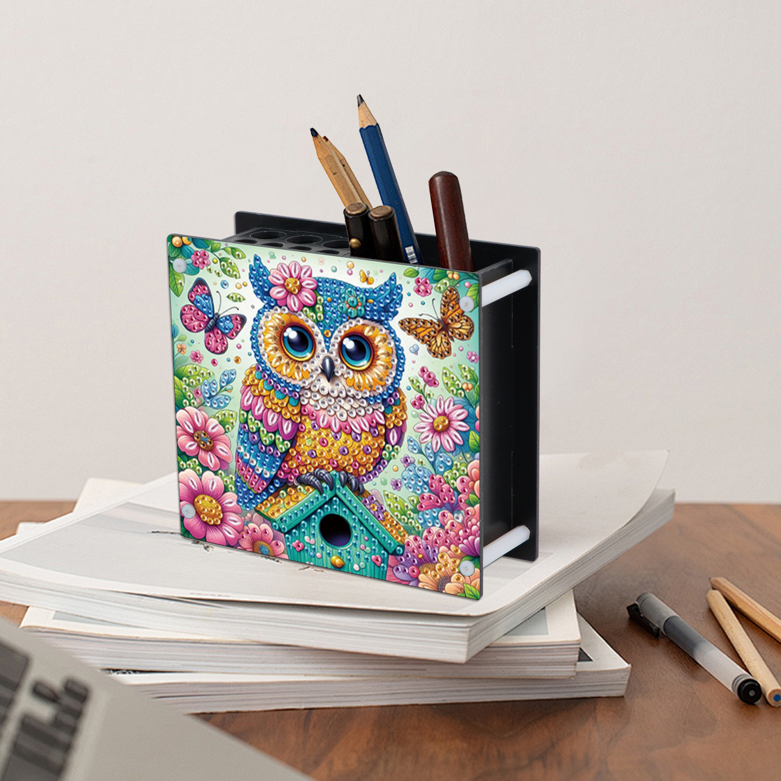 2Pcs Pen Holder Diamond Art Pa - Pen Holder Organizer 리뷰 및 가격